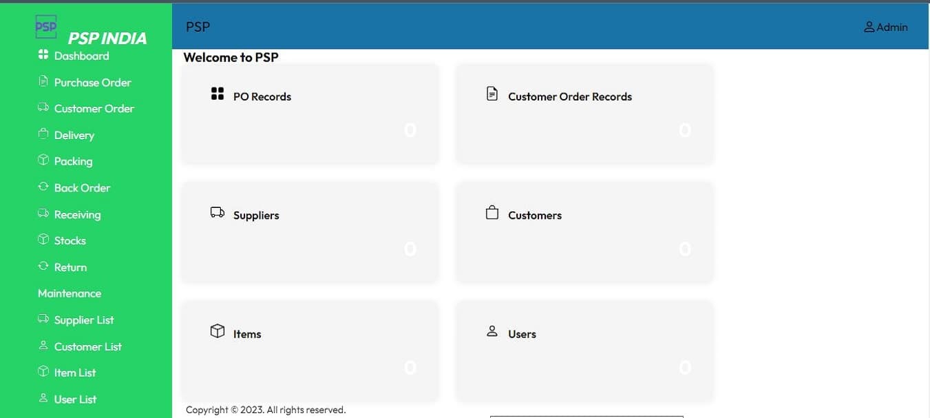 Project ERP — preview